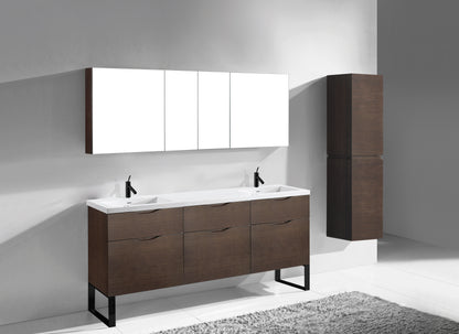 Milano 72" Free Standing Vanity Cabinet