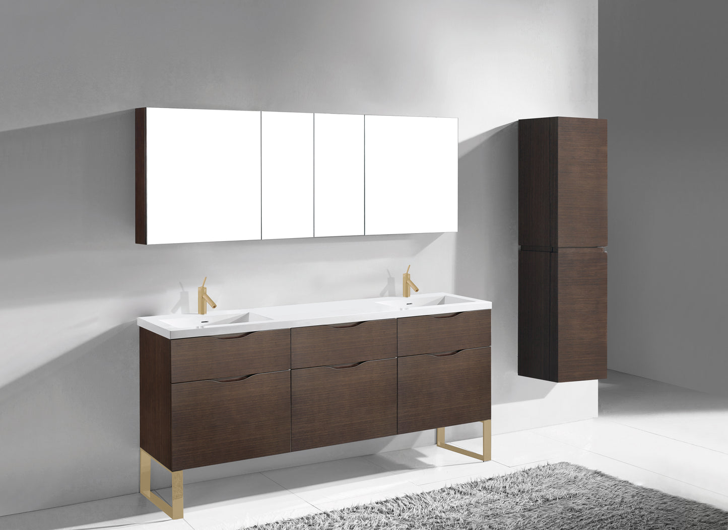 Milano 72" Free Standing Vanity Cabinet
