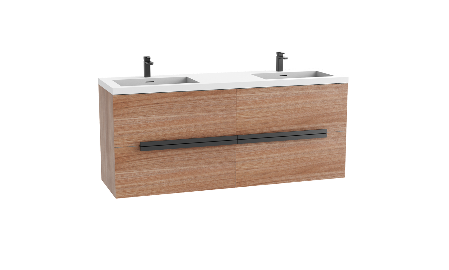 Urban 72D" Wall hung Vanity Cabinet