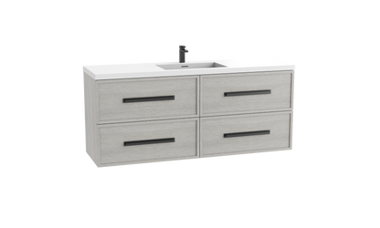 Madeli Apex 60C" Wall hung Vanity Cabinet