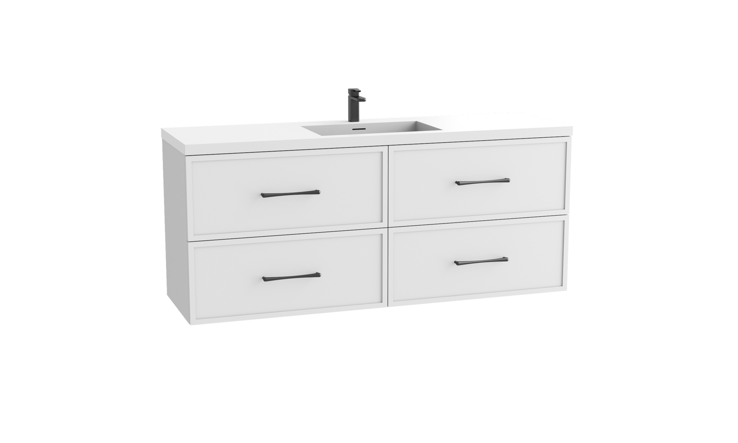 Apex 60C" Wall hung Vanity Cabinet