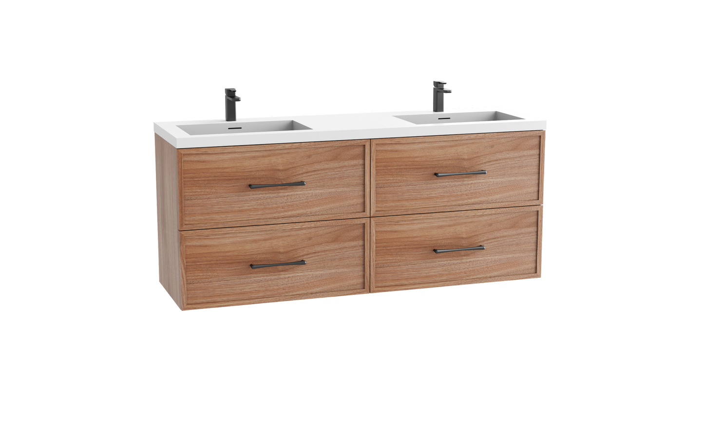 Apex 72D" Wall hung Vanity Cabinet