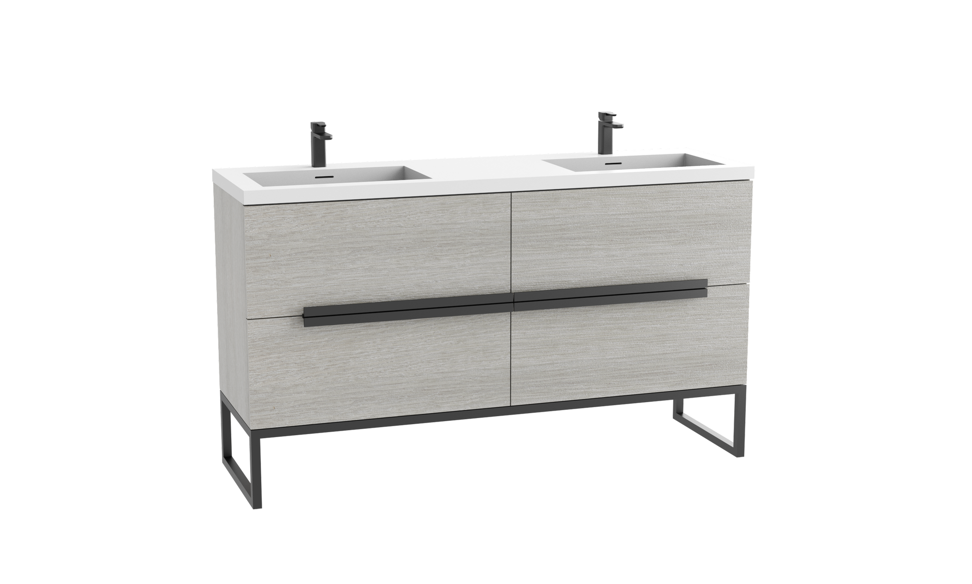 Madeli Soho 60D" Free standing Vanity Cabinet