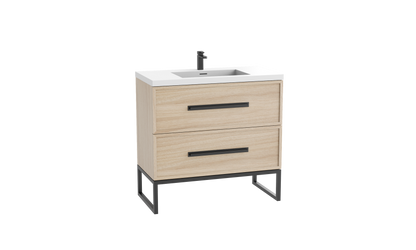 Peak 48C" Free standing Vanity Cabinet with Contempo Feet/Base