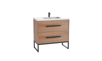 Peak 24" Free standing Vanity Cabinet with Contempo Feet/Base