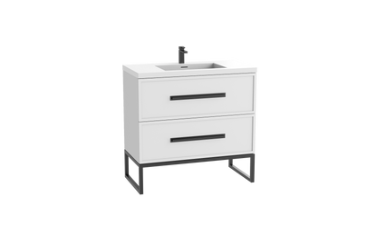 Peak 30" Free standing Vanity Cabinet with Contempo Feet/Base