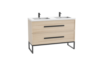 Peak 48D" Free standing Vanity Cabinet with Contempo Feet/Base