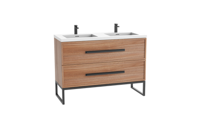 Peak 48D" Free standing Vanity Cabinet with Contempo Feet/Base