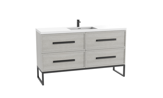 Madeli Peak 60C" Free standing Vanity Cabinet