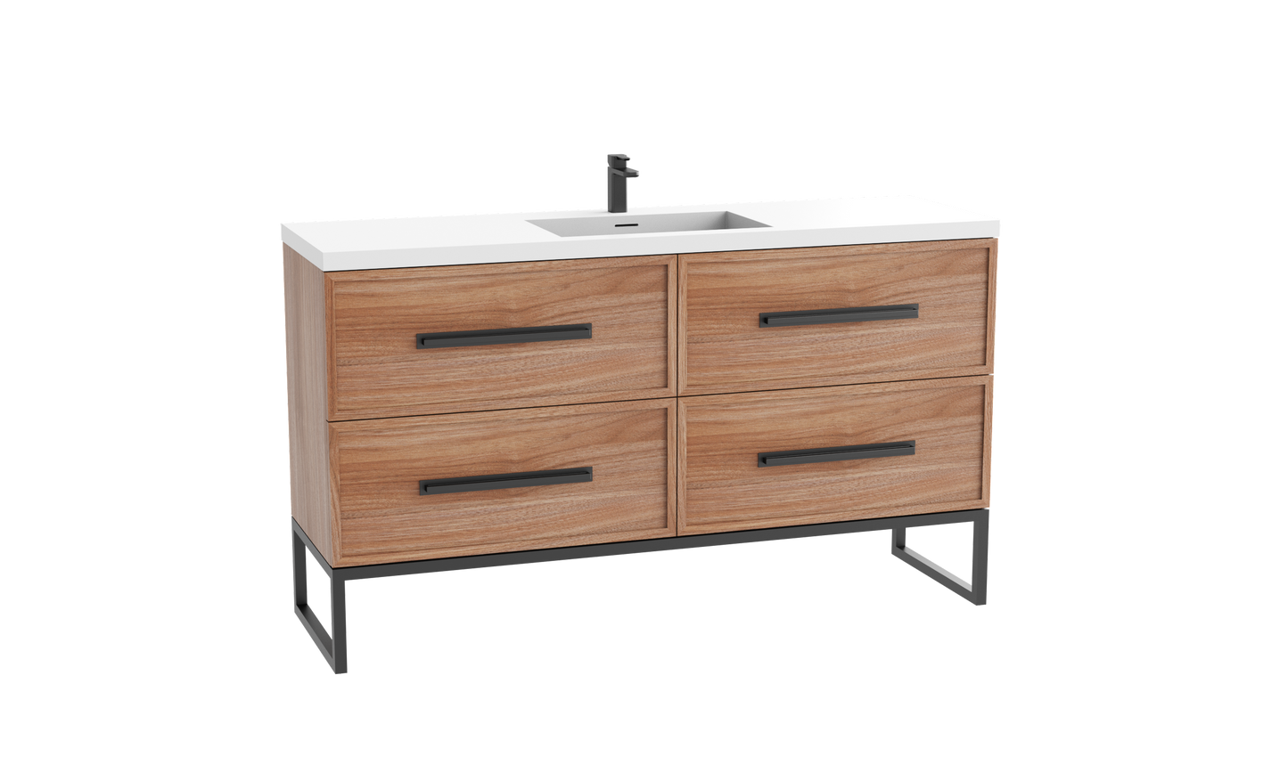 Peak 60C" Free standing Vanity Cabinet