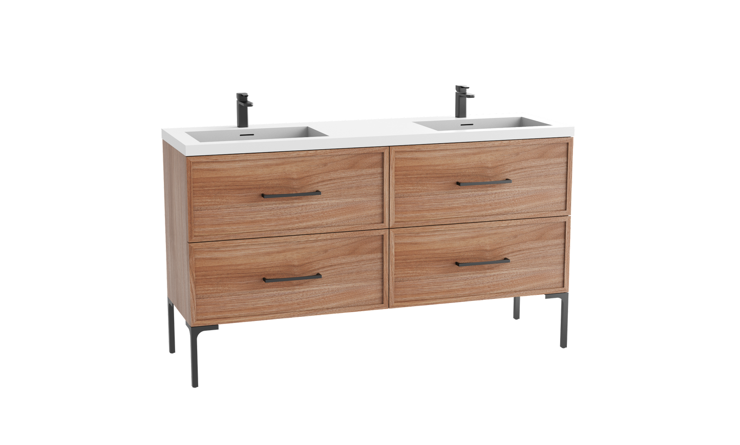 Peak 72D" Free standing Vanity Cabinet