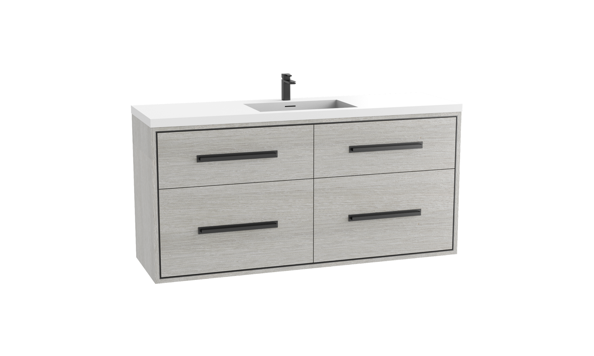 Madeli Apogee 60C" Wall hung Vanity Cabinet