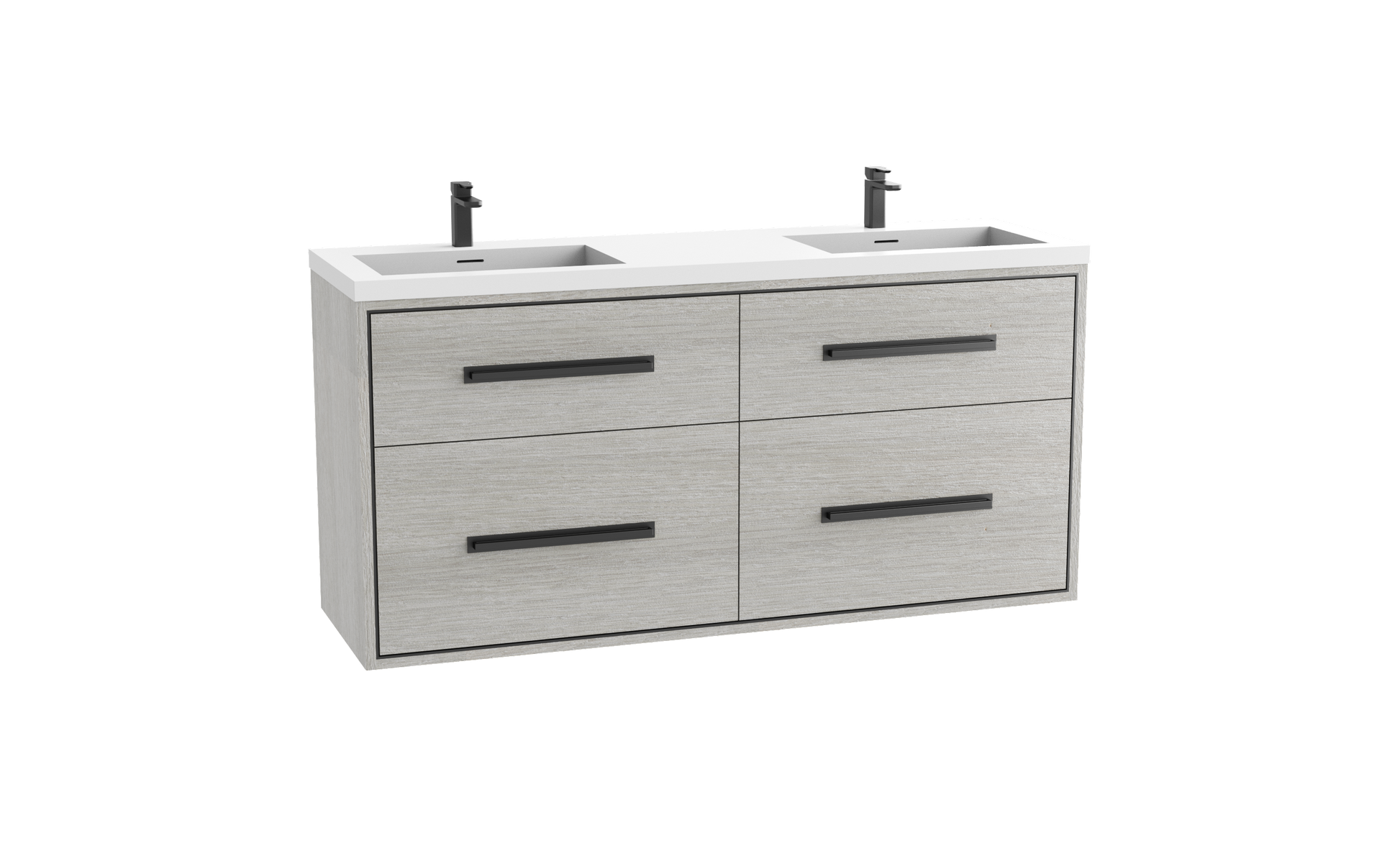 Madeli Apogee 72D" Wall hung Vanity Cabinet