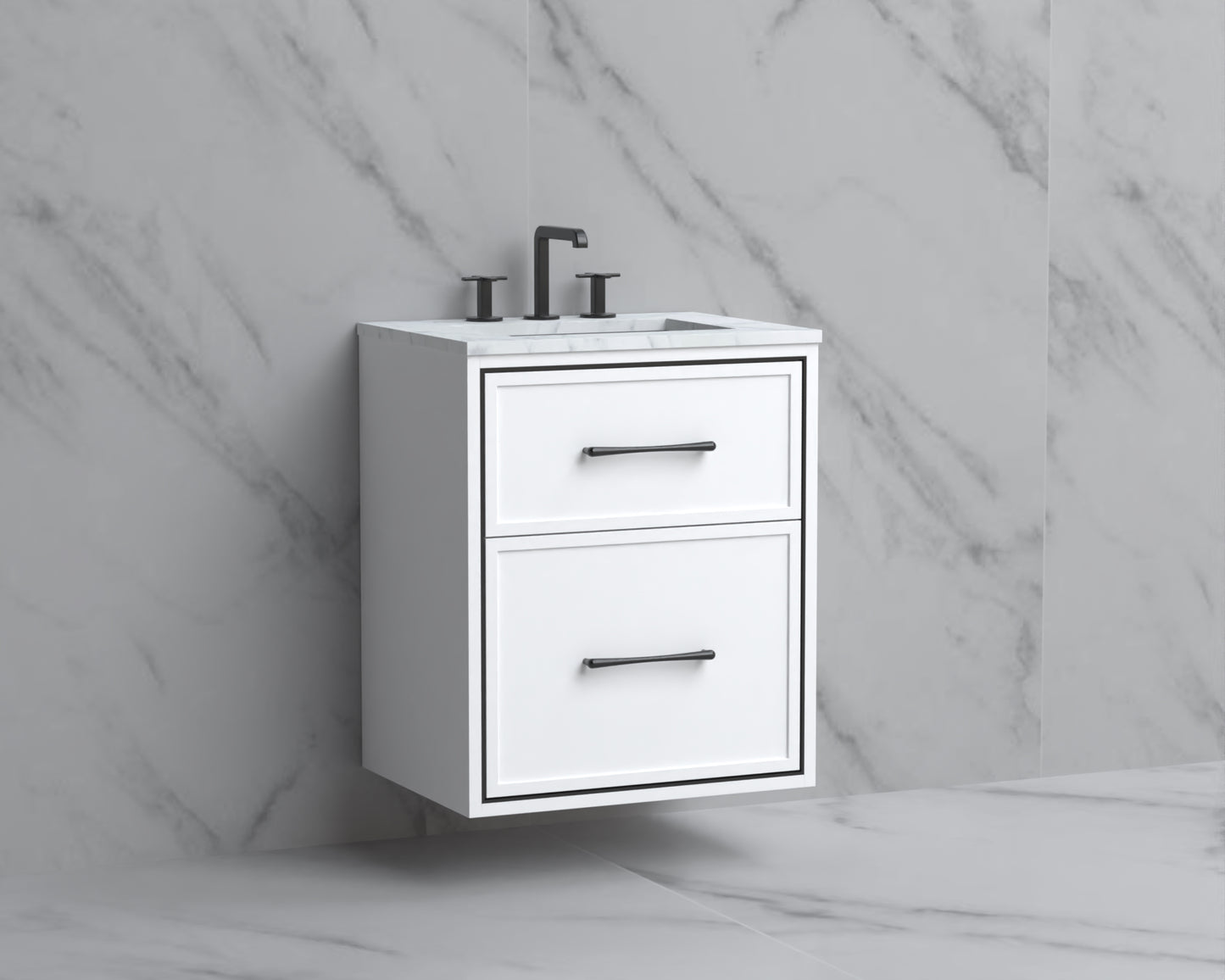 Edge 24" Wall hung Vanity Cabinet