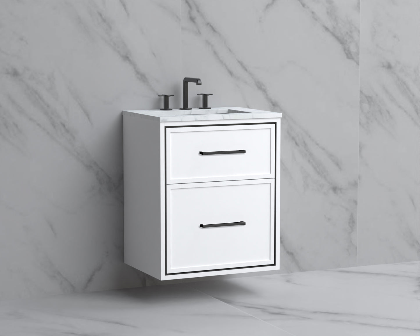 Edge 24" Wall hung Vanity Cabinet