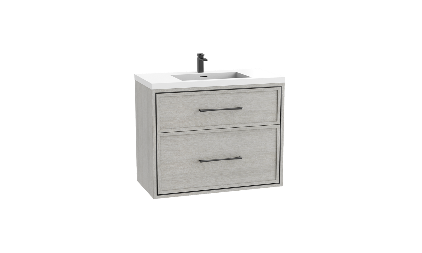 Edge 48C" Wall hung Vanity Cabinet