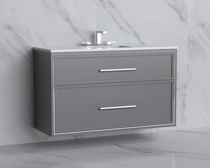 Edge 48C" Wall hung Vanity Cabinet