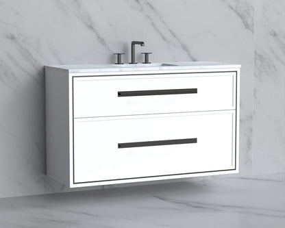 Edge 48C" Wall hung Vanity Cabinet