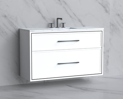 Edge 48C" Wall hung Vanity Cabinet
