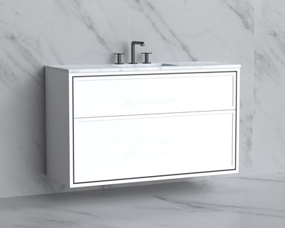 Edge 48C" Wall hung Vanity Cabinet