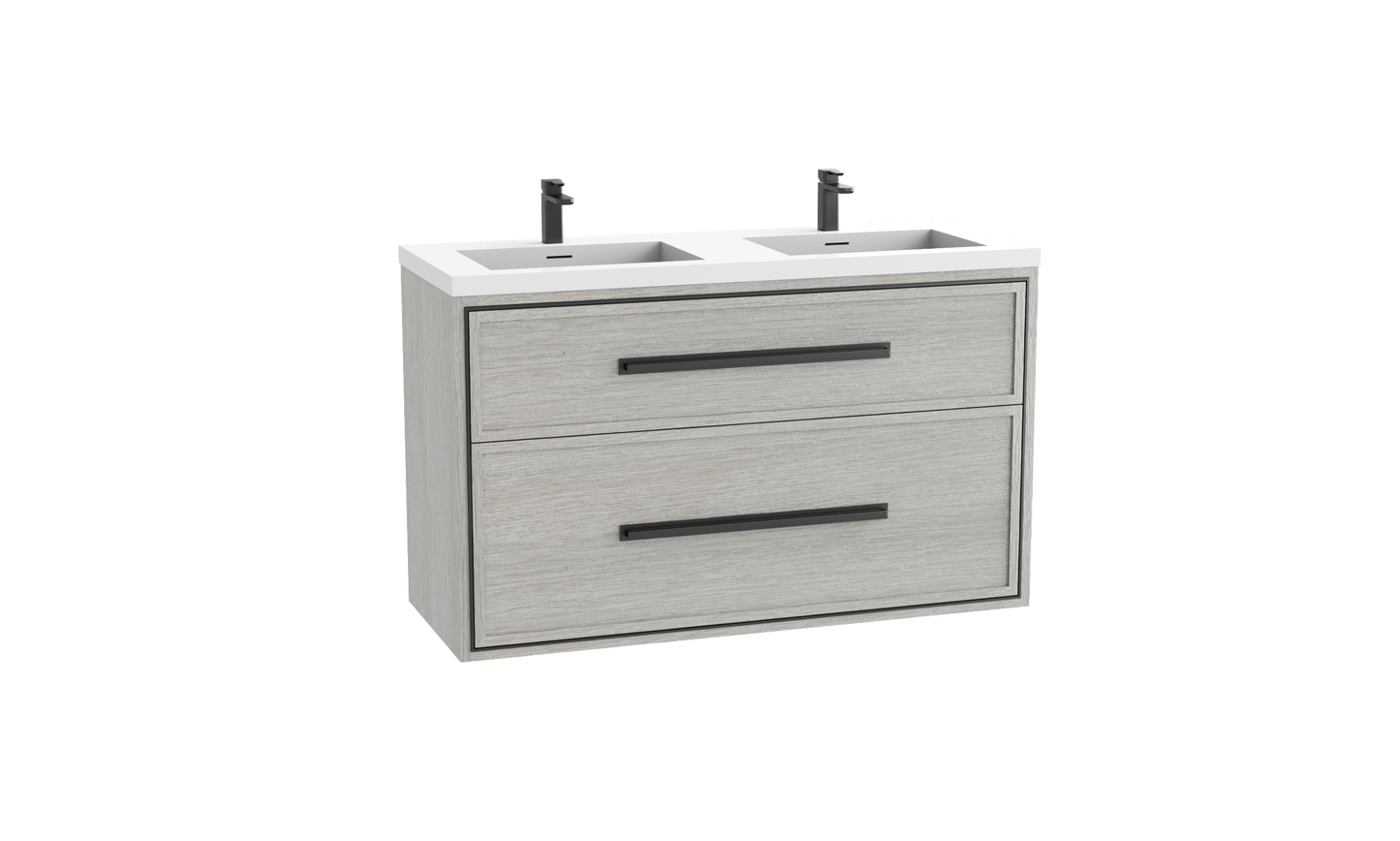 Madeli Edge 48D" Wall hung Vanity Cabinet