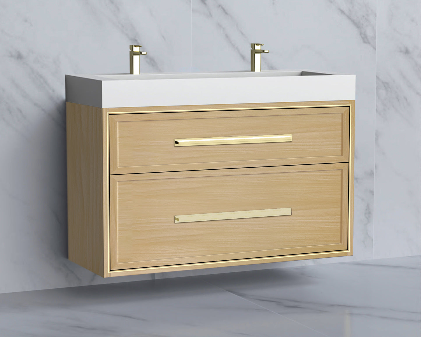 Edge 48D" Wall hung Vanity Cabinet