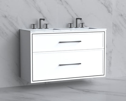 Edge 48D" Wall hung Vanity Cabinet