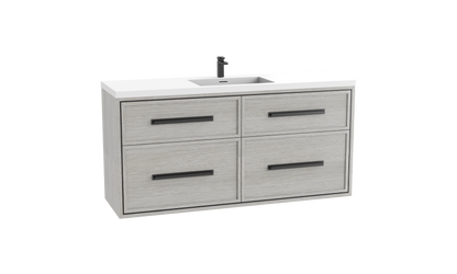 Madeli Edge 60C" Wall hung Vanity Cabinet