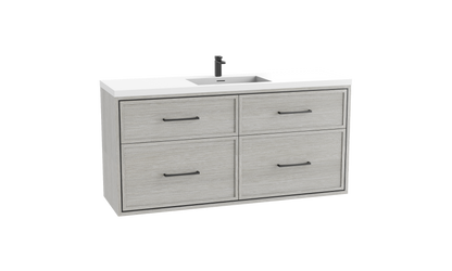 Edge 60C" Wall hung Vanity Cabinet