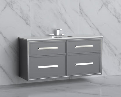 Edge 60C" Wall hung Vanity Cabinet