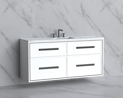 Edge 60C" Wall hung Vanity Cabinet