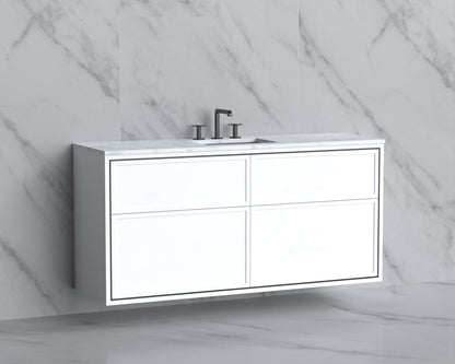 Edge 60C" Wall hung Vanity Cabinet