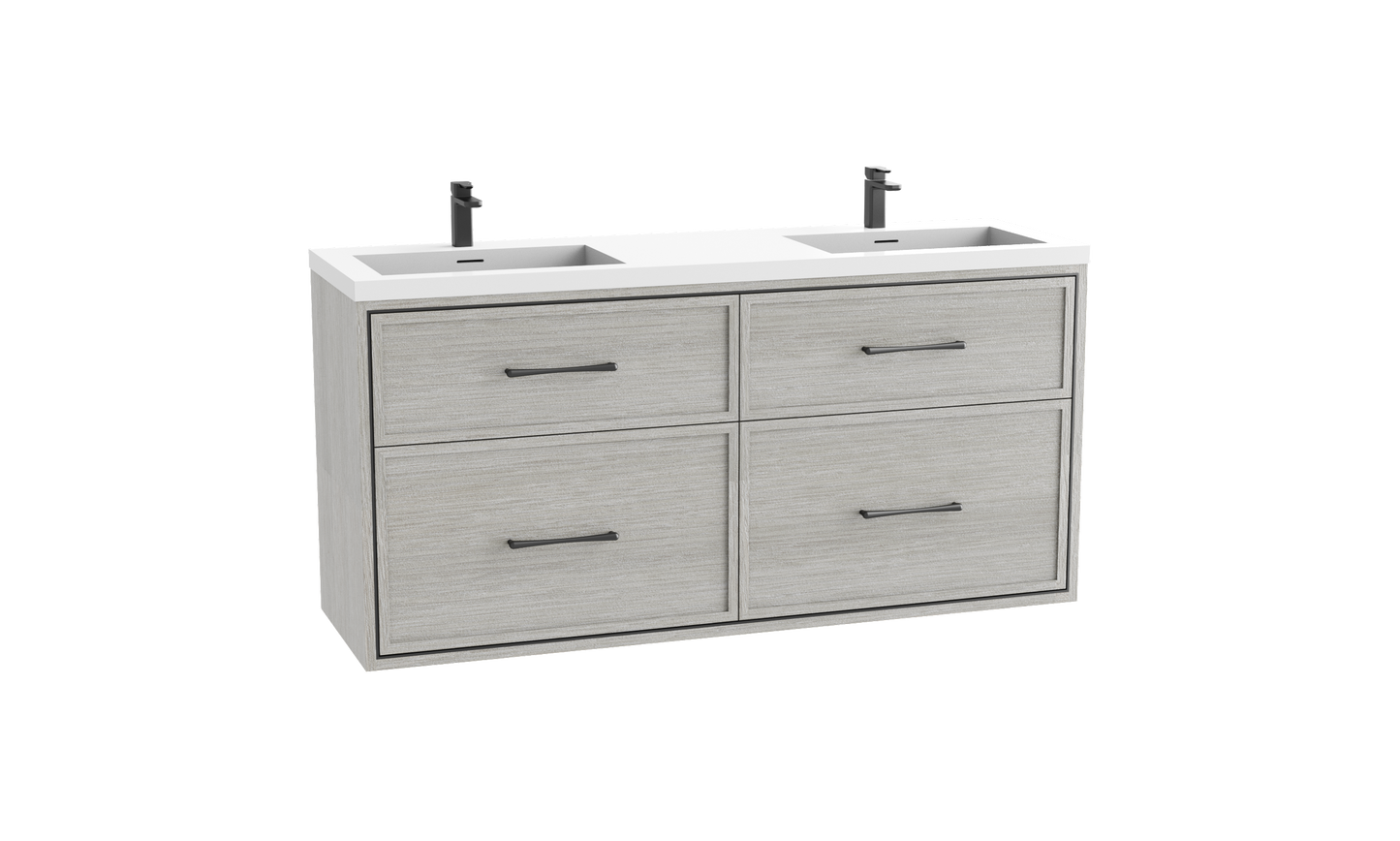 Edge 72" Wall hung Vanity Cabinet