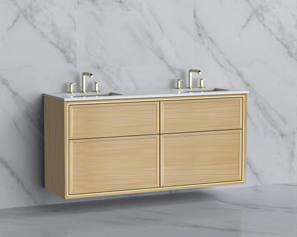Edge 60D" Wall hung Vanity Cabinet