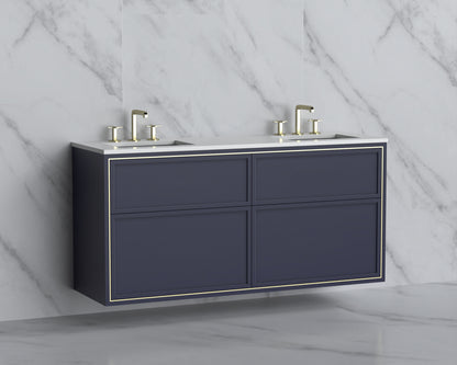 Edge 60D" Wall hung Vanity Cabinet