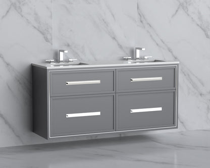 Edge 60D" Wall hung Vanity Cabinet