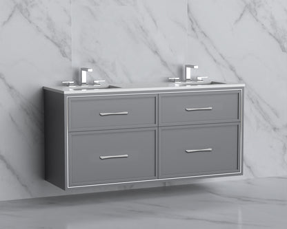 Edge 60D" Wall hung Vanity Cabinet