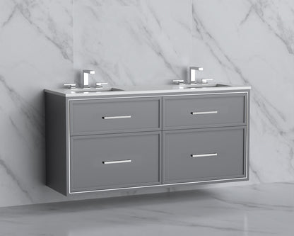 Edge 60D" Wall hung Vanity Cabinet