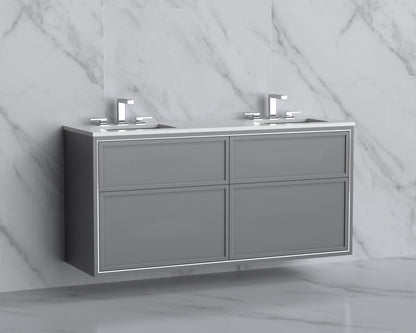 Edge 60D" Wall hung Vanity Cabinet