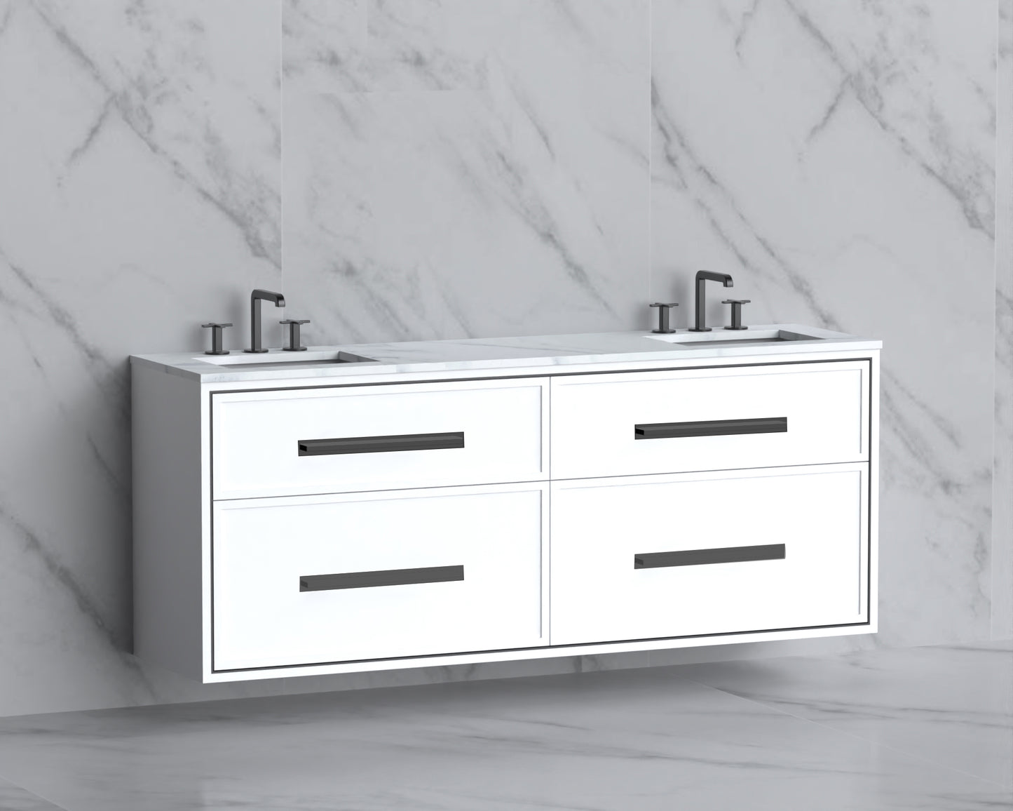 Edge 72" Wall hung Vanity Cabinet