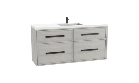 Madeli Edge SE 60C" Wall hung Vanity Cabinet