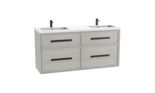 Madeli Edge SE 72D" Wall hung Vanity Cabinet