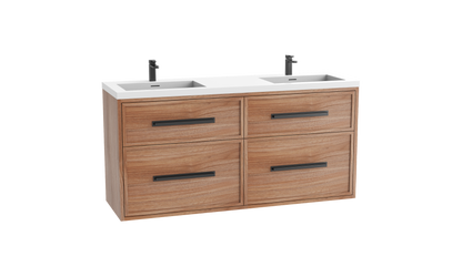 Edge SE 60D" Wall hung Vanity Cabinet
