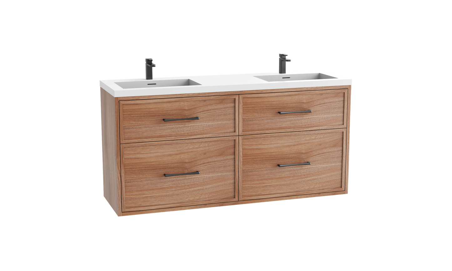 Edge SE 72D" Wall hung Vanity Cabinet