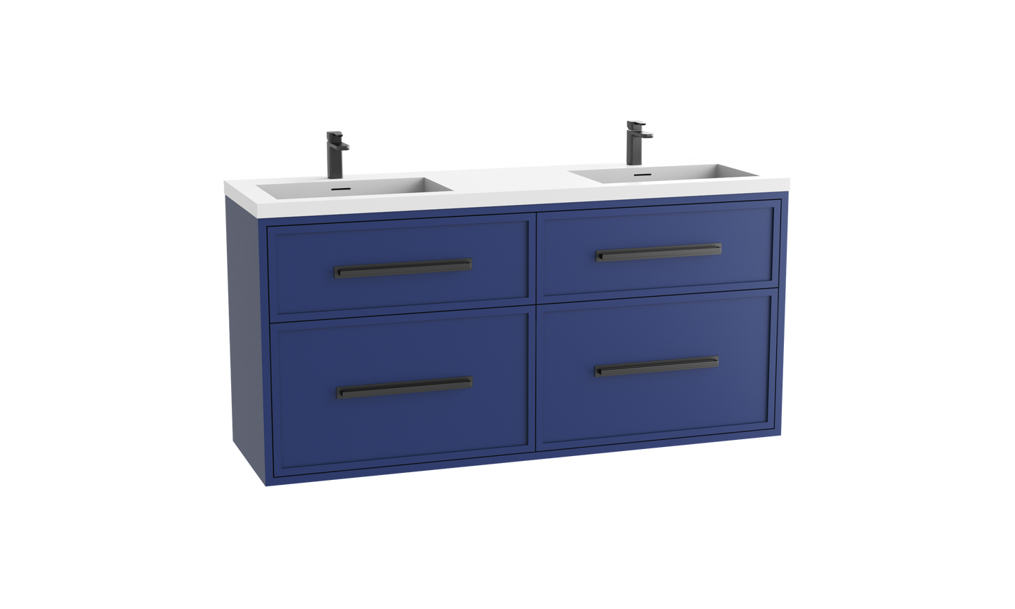 Edge SE 72D" Wall hung Vanity Cabinet