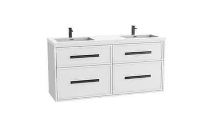 Edge SE 60D" Wall hung Vanity Cabinet
