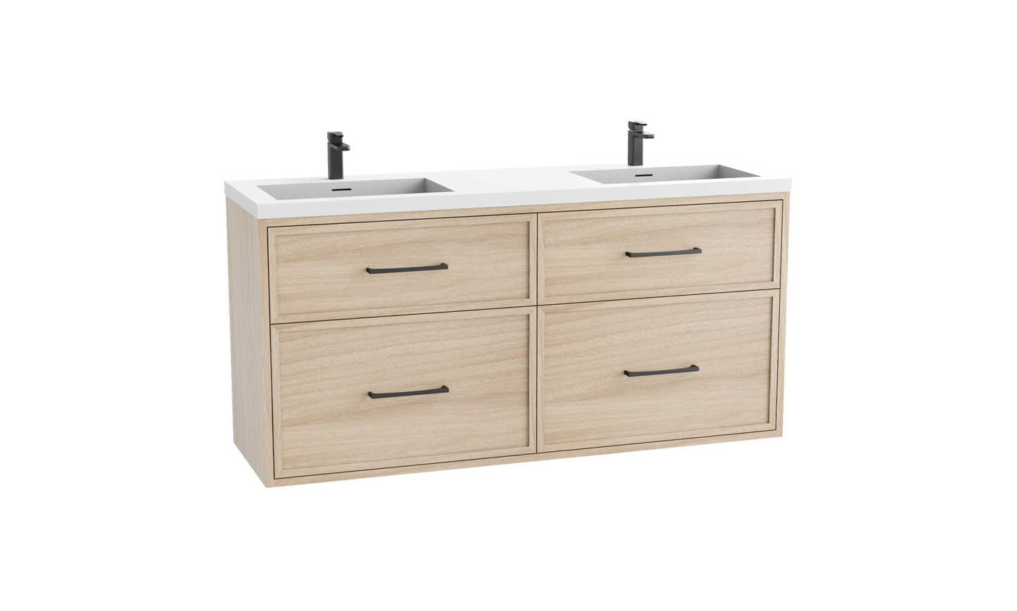 Edge SE 72D" Wall hung Vanity Cabinet