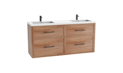 Edge SE 72D" Wall hung Vanity Cabinet