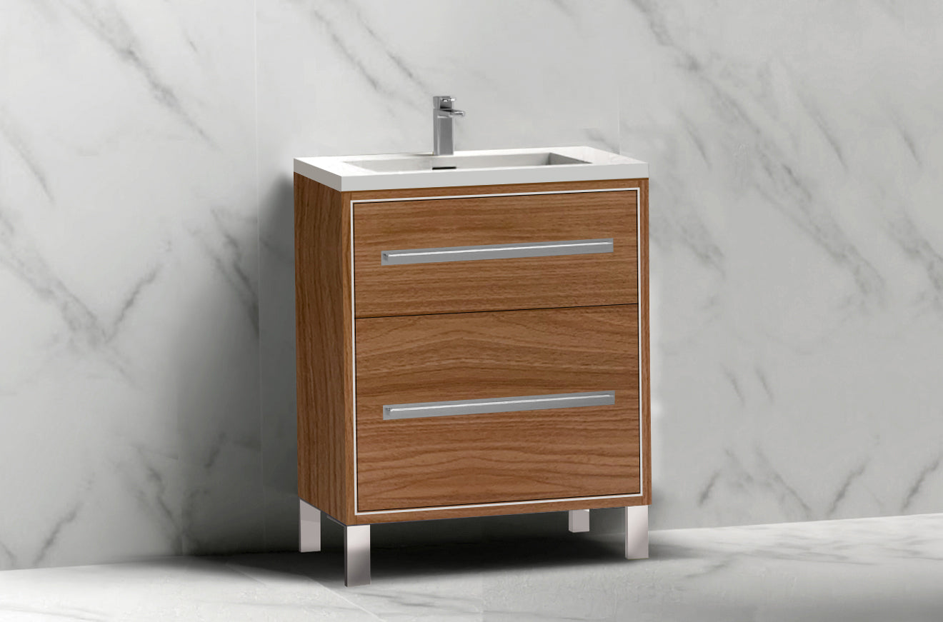 Pinnacle 24" Free Standing Vanity Cabinet with L-Feet