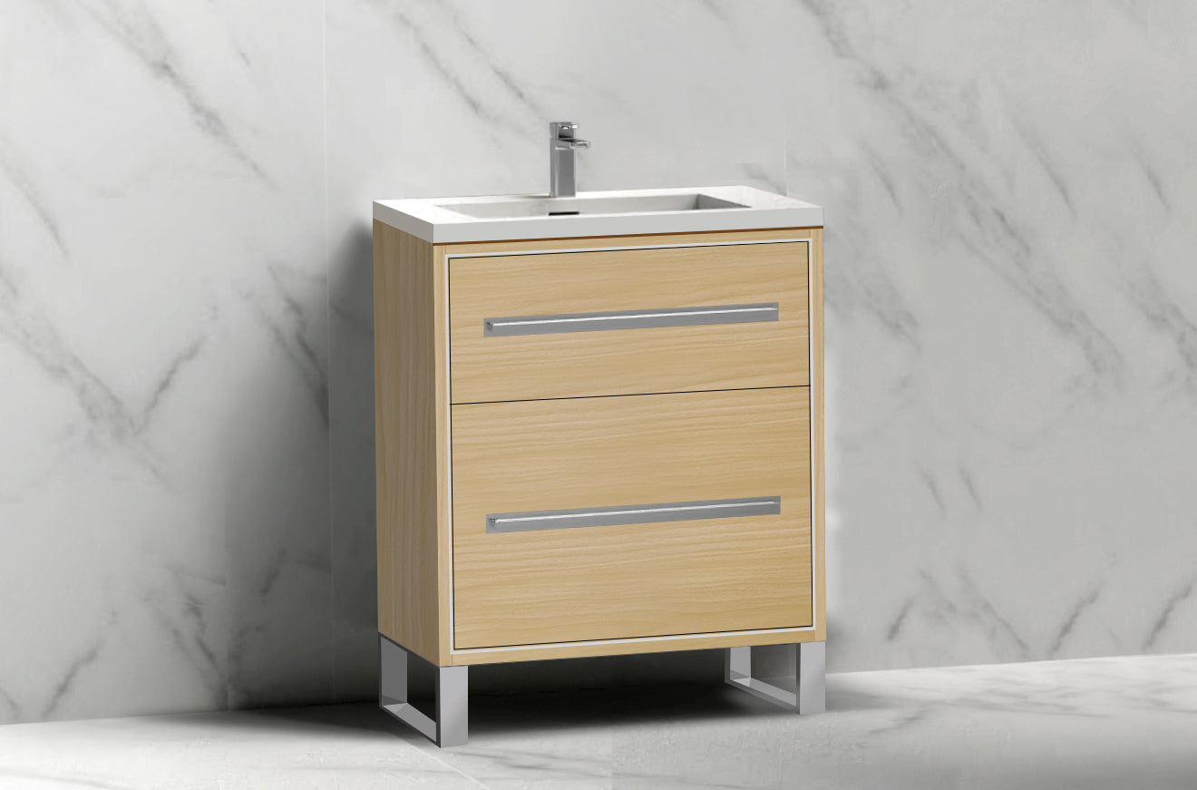 Pinnacle 24" Free Standing Vanity Cabinet with S-Feet